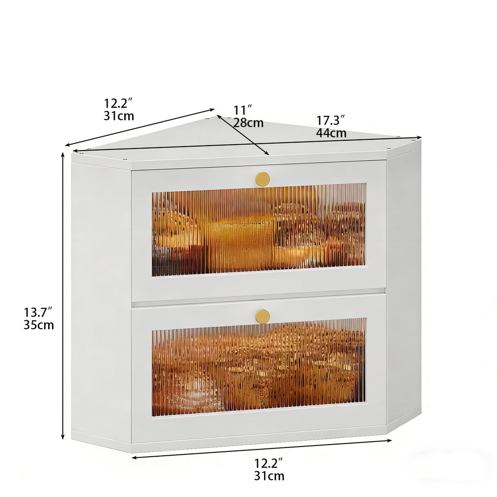 Bamboo Bread Box with Transparent Door A8787