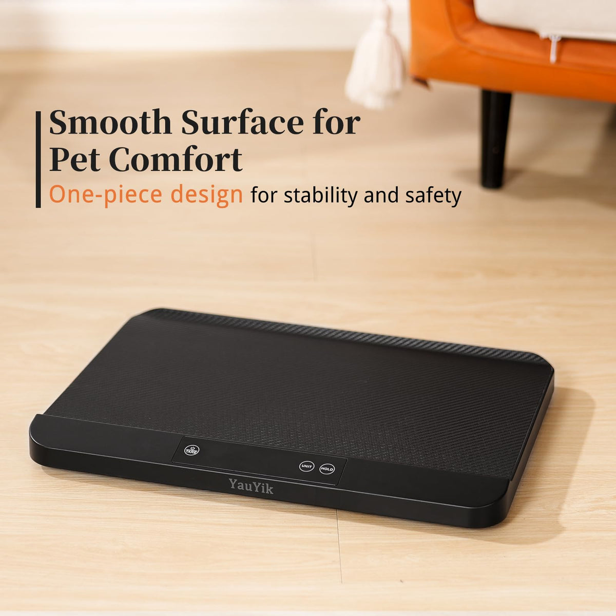 Digital Pet Scale with Non-Slip Mat, Up to 88lb, Black H510