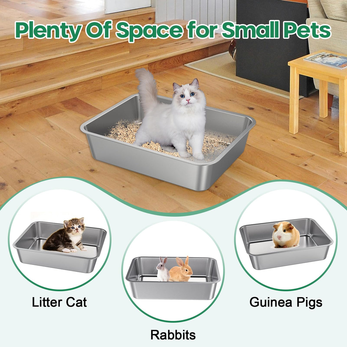 Stainless Steel Cat Litter Box Z2347