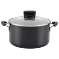 Nonstick Stock Pot with Lid, 6 Quart, Black D33835