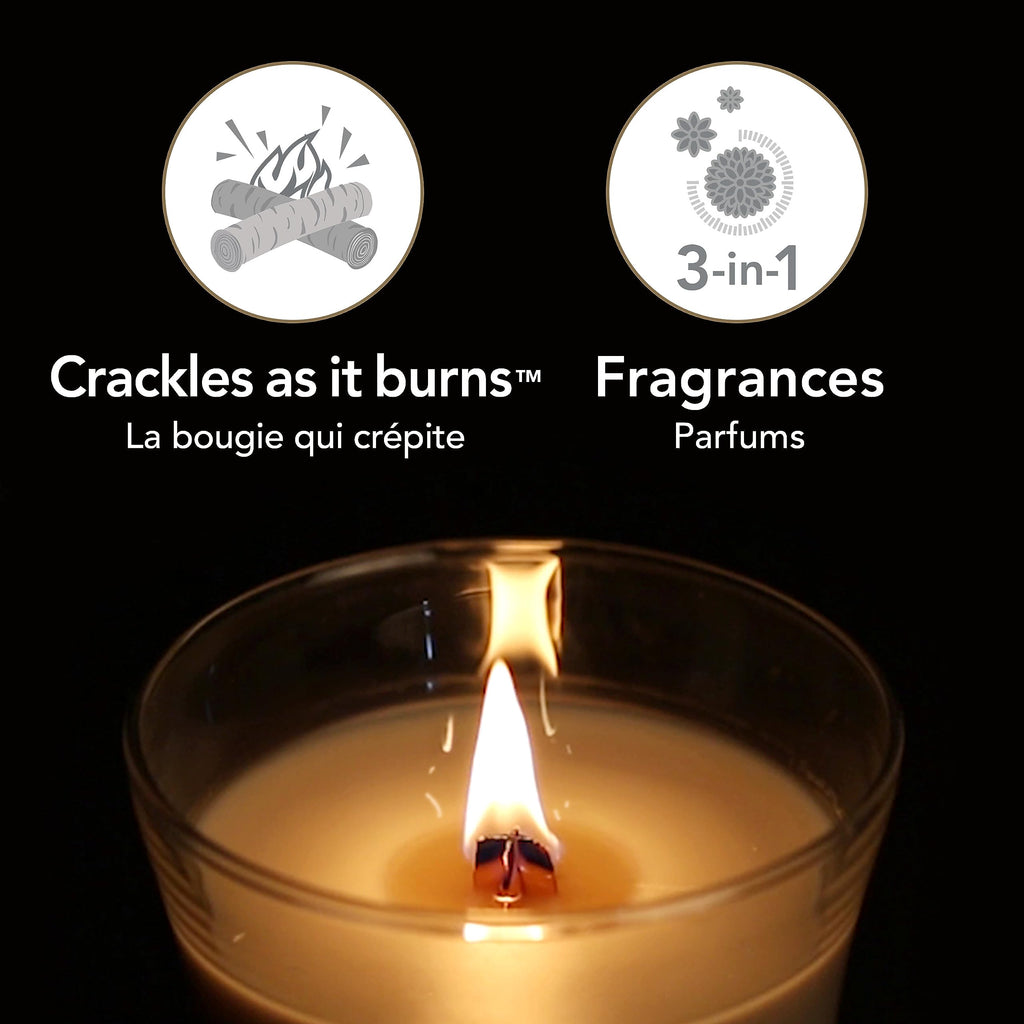 Scented Trilogy Candle with Crackling Wick K2469