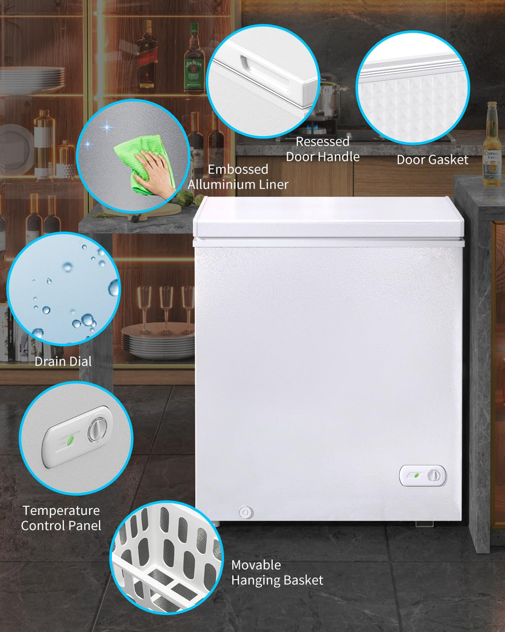 White 10.0 Cu Ft Chest Freezer A7784