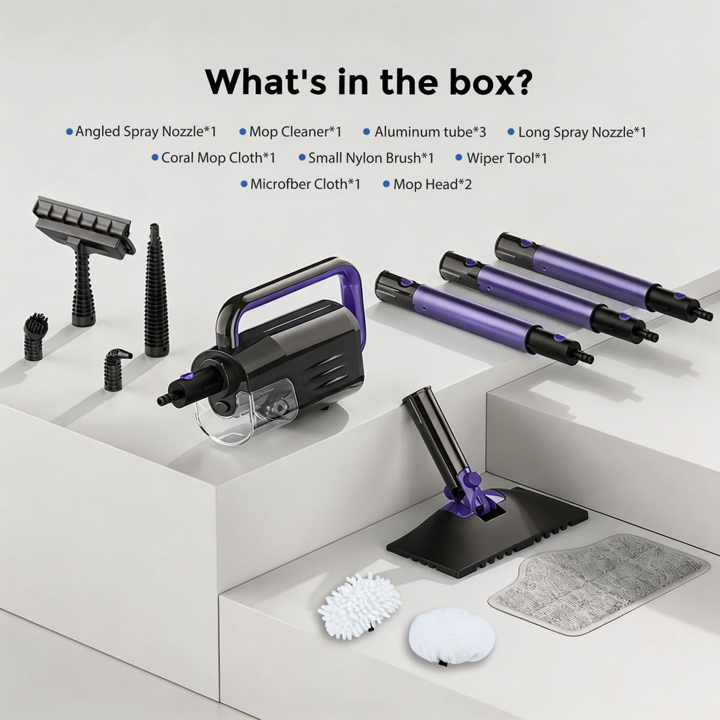 6-in-1 Lightweight Steam Mop with 23FT Cable N919
