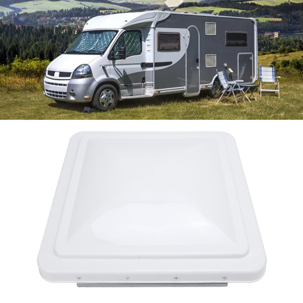 2 Pack 14 Inch White Polypropylene RV Roof Vent Cover K37199