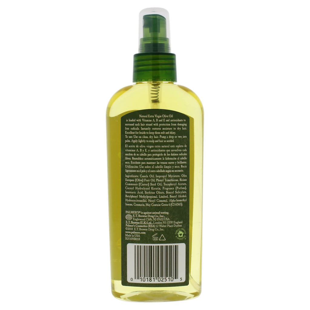 Hair Oil Spray Conditioner Olive Oil Formula 5.1 Oz Pack of 2 Z303
