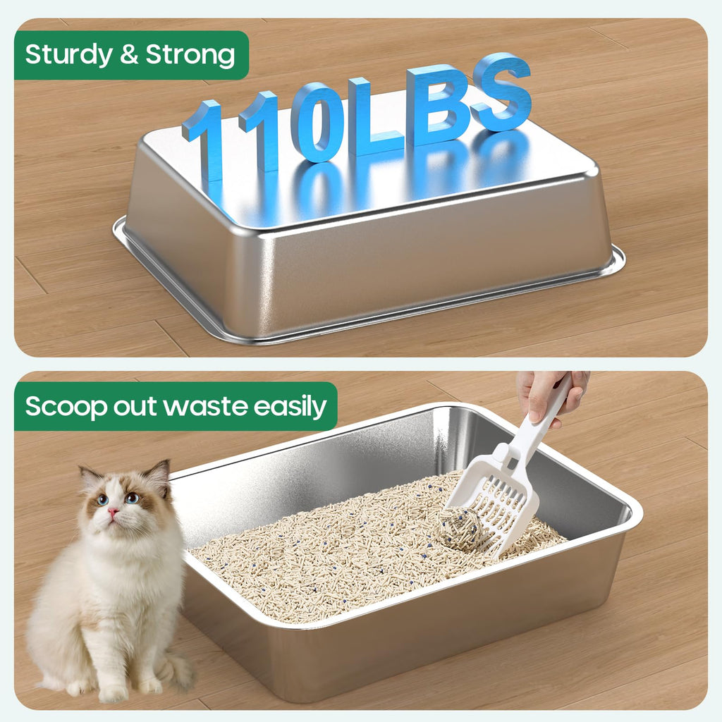 Stainless Steel Cat Litter Box Z2347
