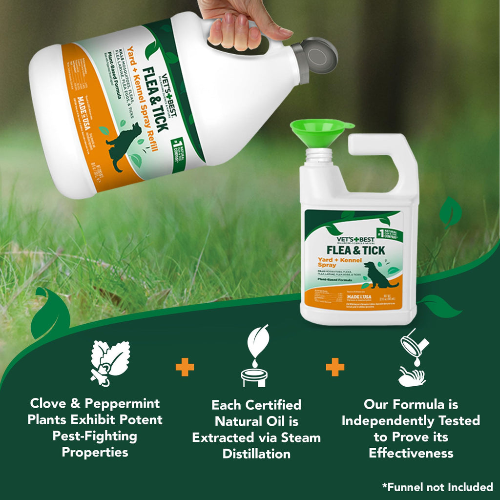 Flea & Tick Mosquito Yard & Kennel Spray for Dogs, 32 oz K55613