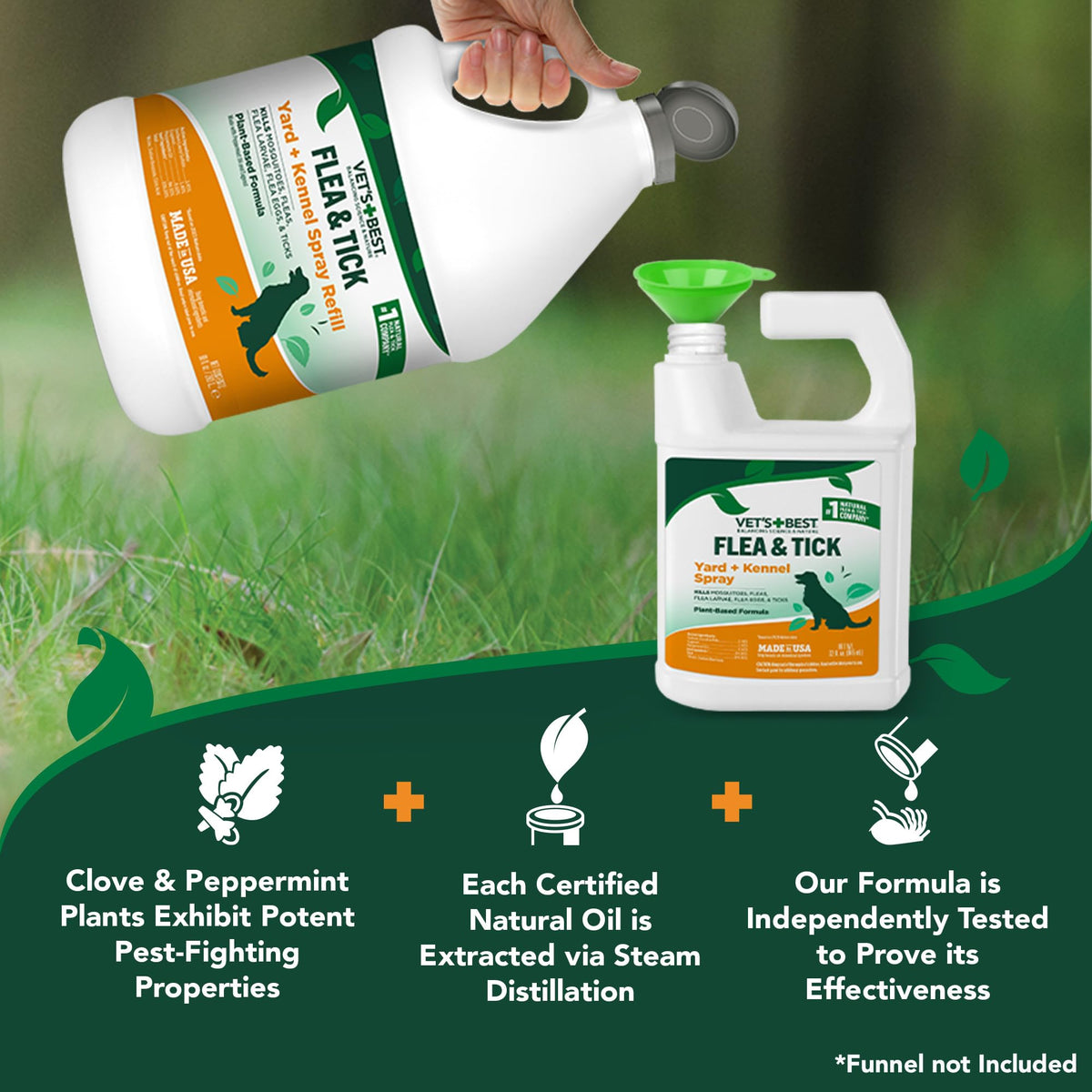 Flea & Tick Mosquito Yard & Kennel Spray for Dogs, 32 oz K55613