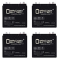 6V 210AH Dual Terminal SLA Replacement Battery 4 Pack N788535