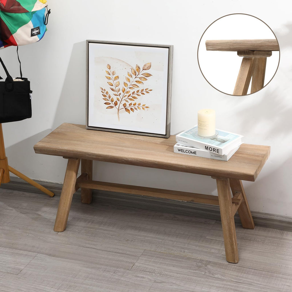 39" Solid Wood Bench W3541
