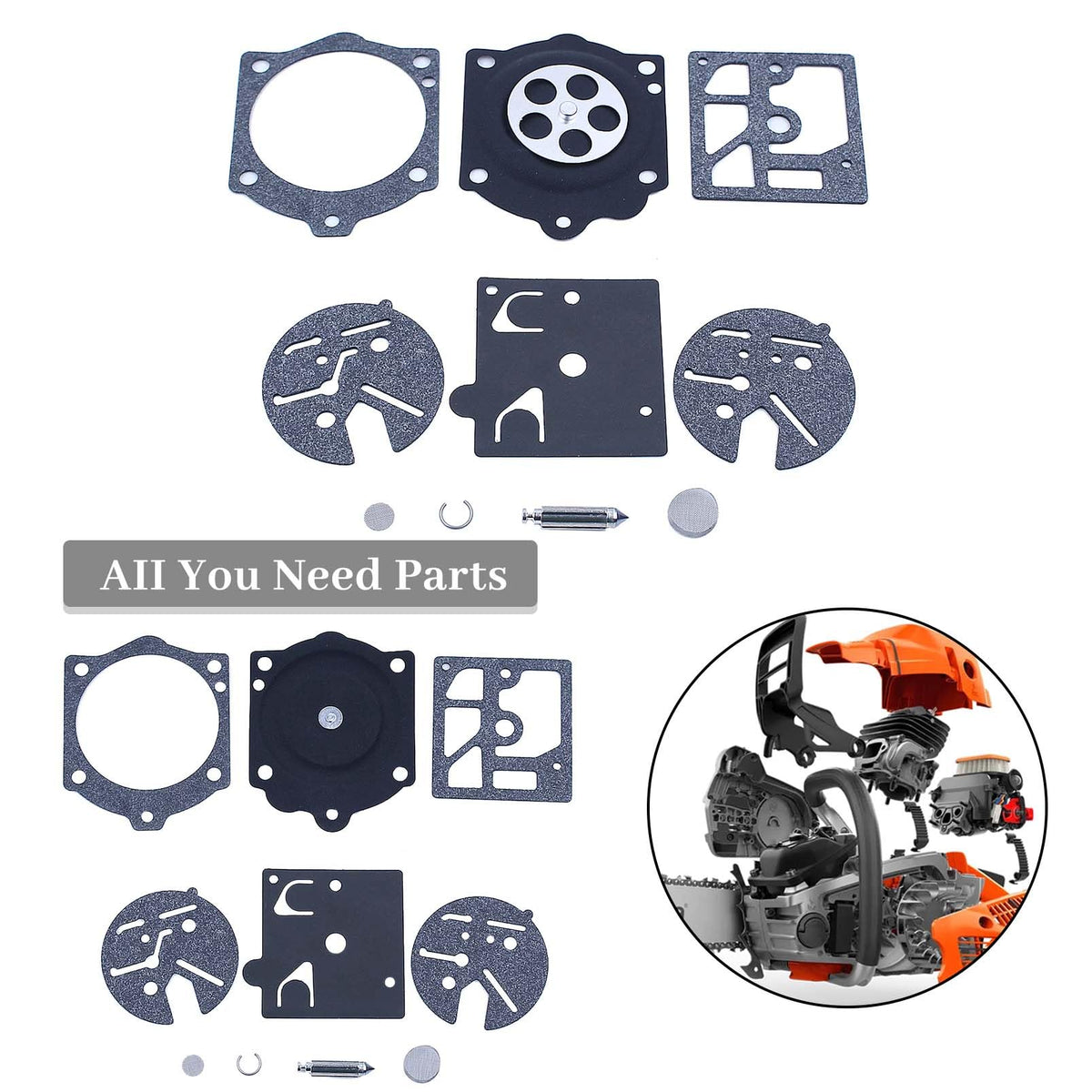Chainsaw Carburetor Repair Rebuild Kit B48794