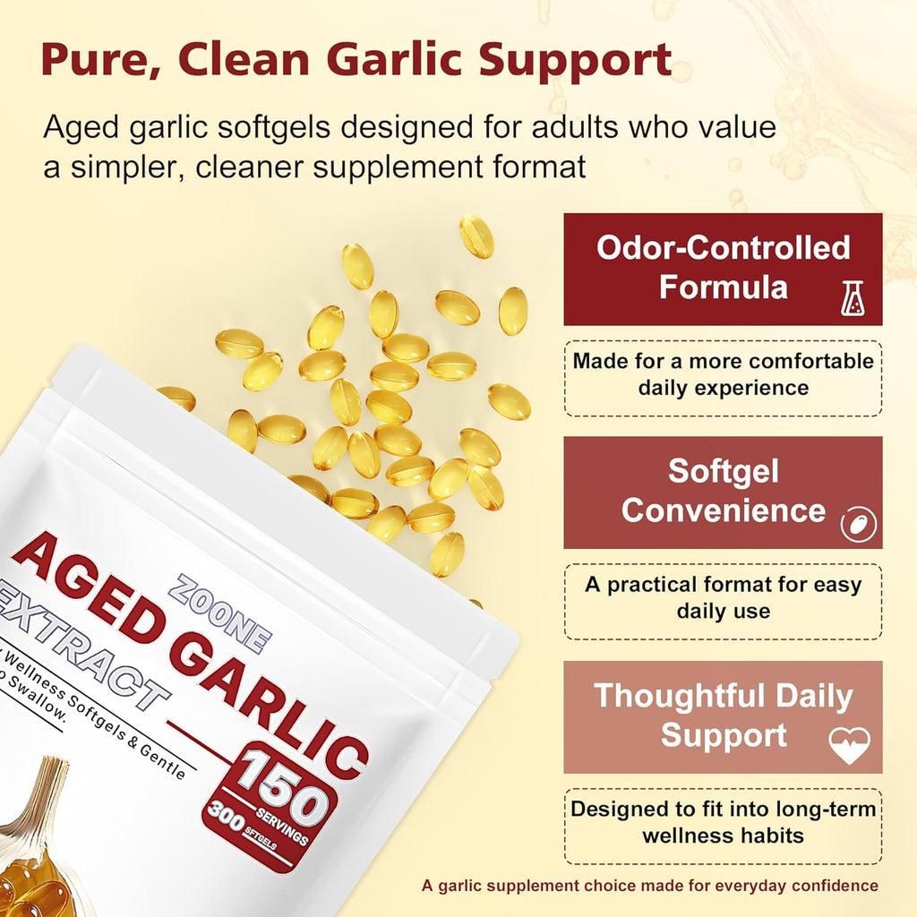 Odorless Garlic Extract 500 mg Softgels U3092