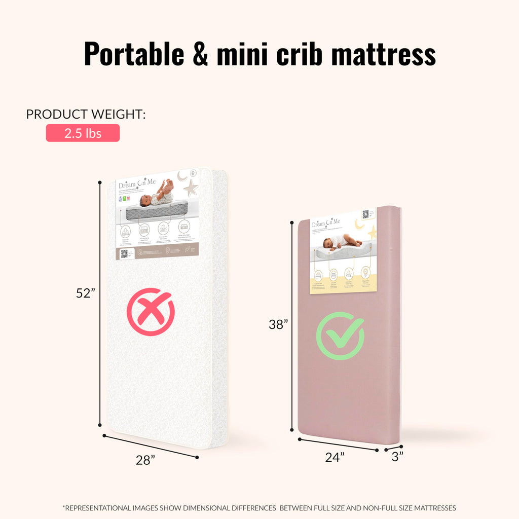 Extra Firm Dual-Sided Baby Crib Mattress with Breathable Fabric R725