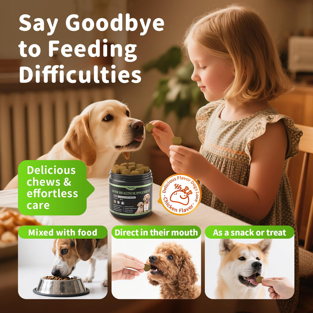 Dog Liver Support Chews with Milk Thistle F659371