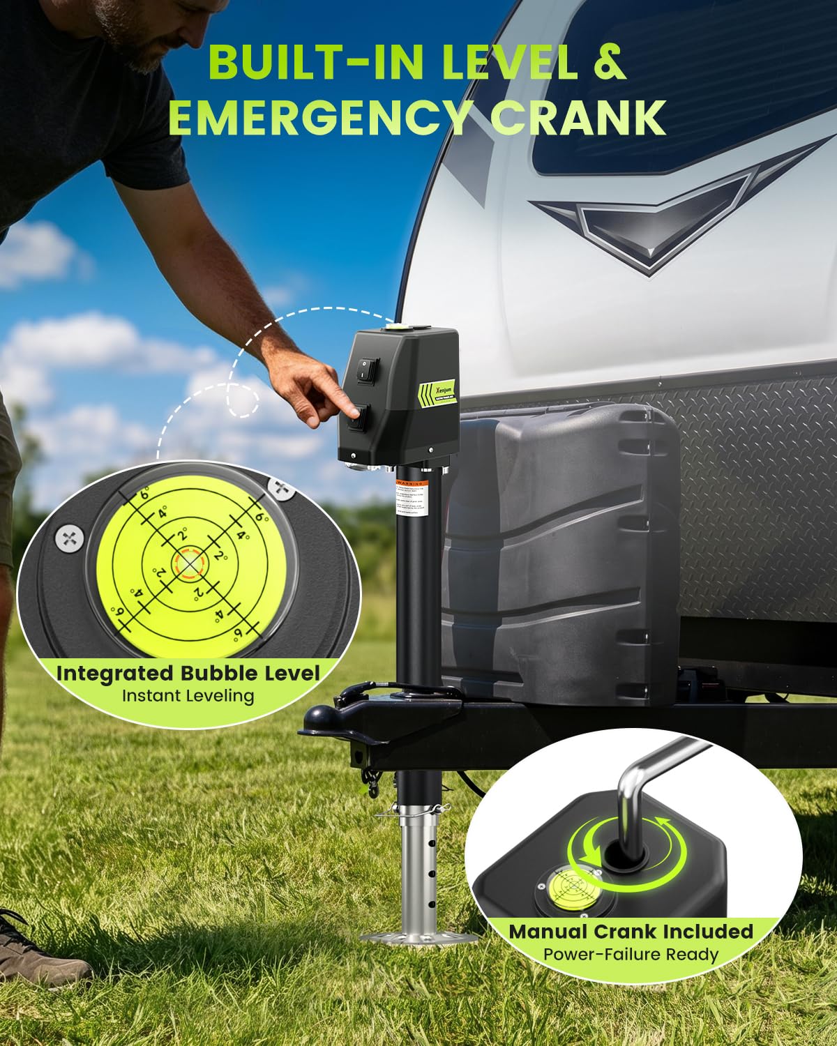 Electric Trailer Jack 12V DC 5000 lbs Q287328