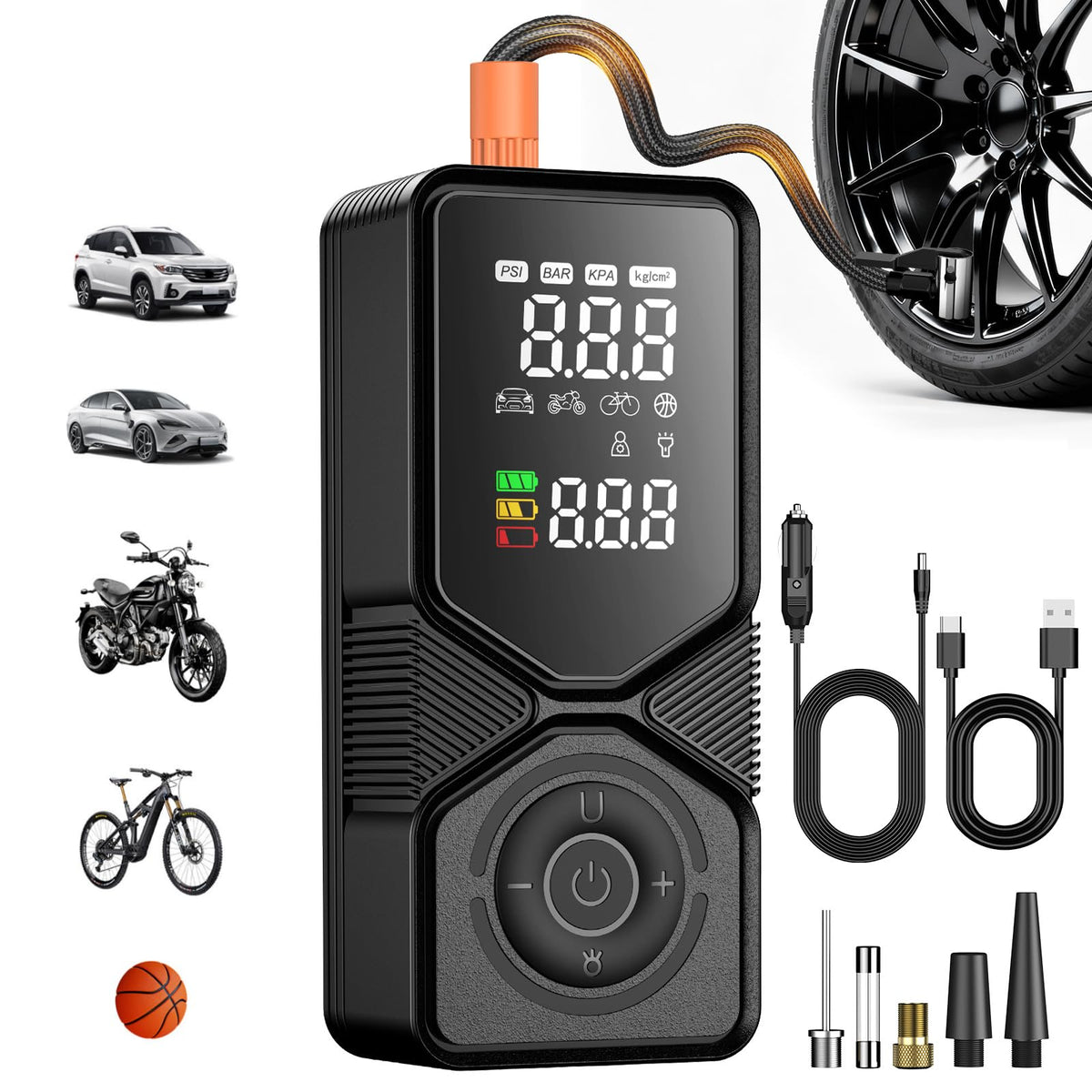 Portable Air Compressor 150PSI Cordless Tire Inflator R719