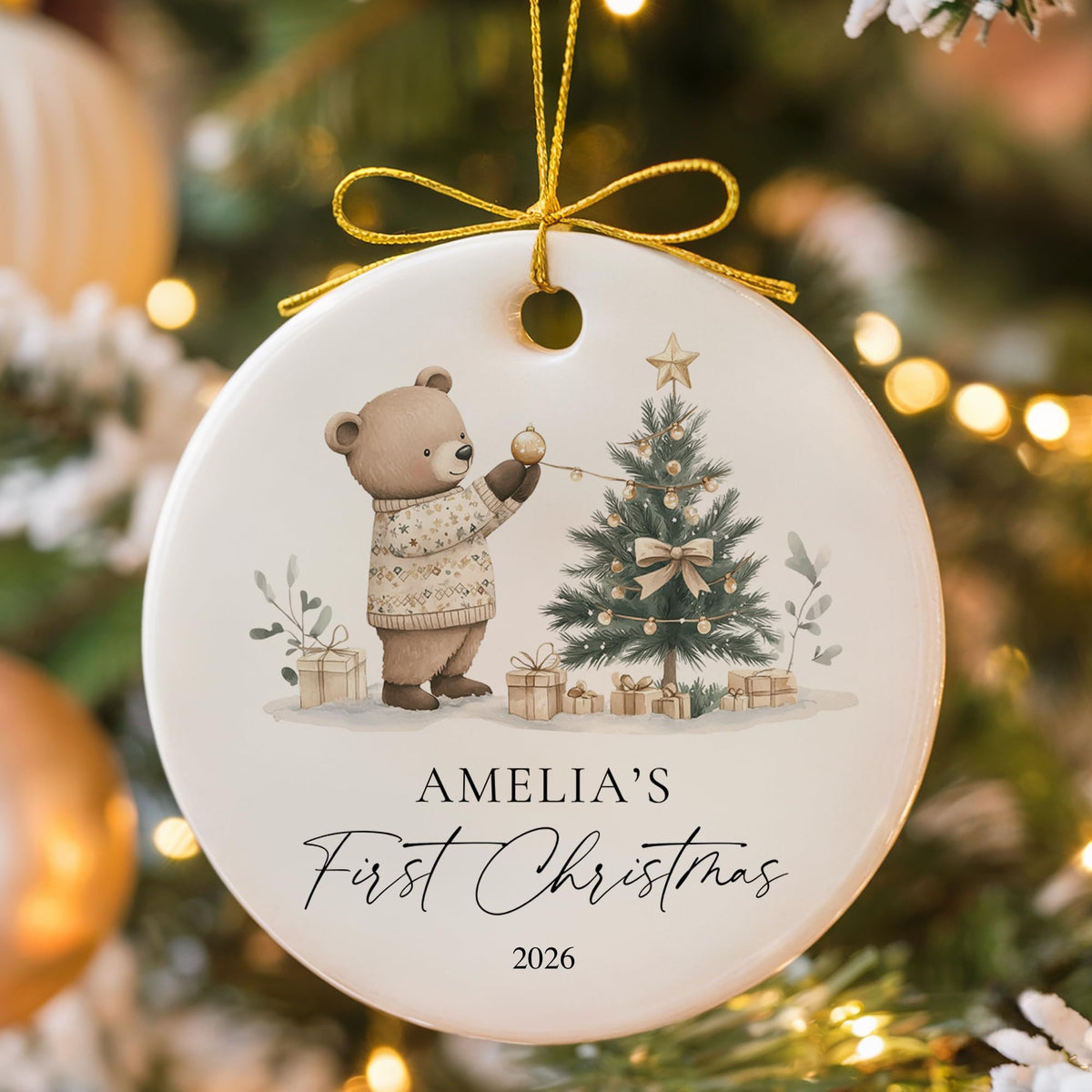 Baby's First Christmas Ornament 2026 A7937