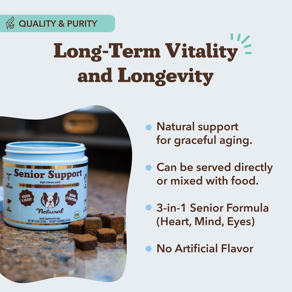 Senior Dog Supplements Vitamins Chew 90 cnt V326861