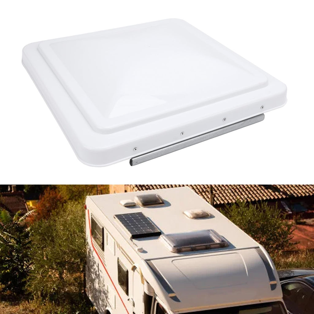 2 Pack 14 Inch White Polypropylene RV Roof Vent Cover K37199