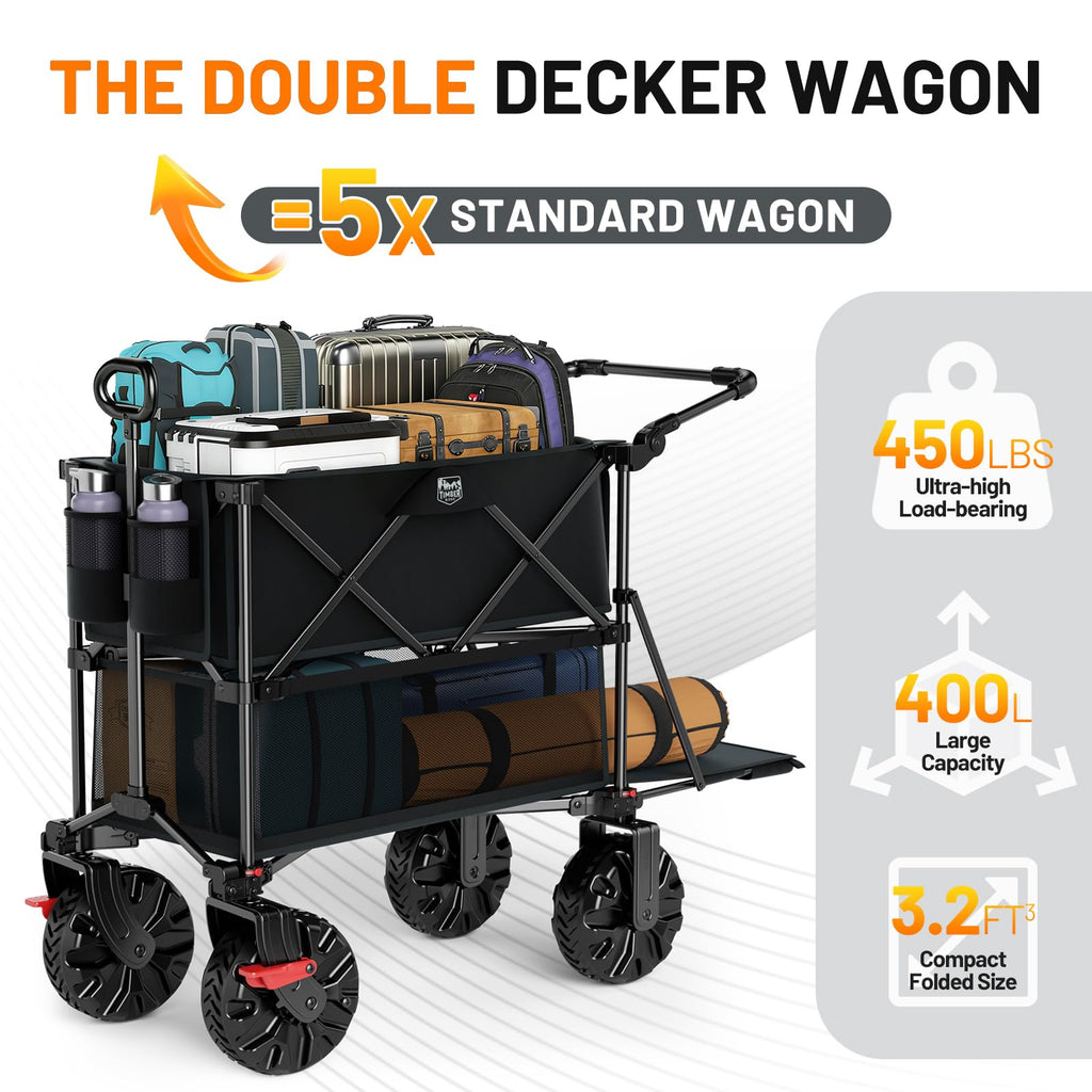 Double Decker Wagon 400L Capacity 450lb Load X983704