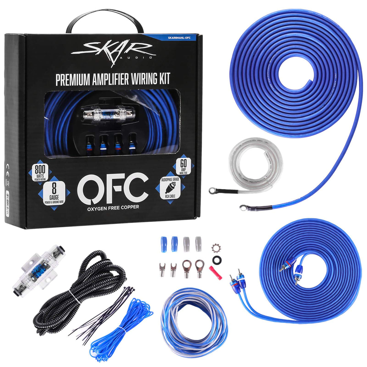 8 Gauge OFC Amplifier Installation Wiring Kit A952