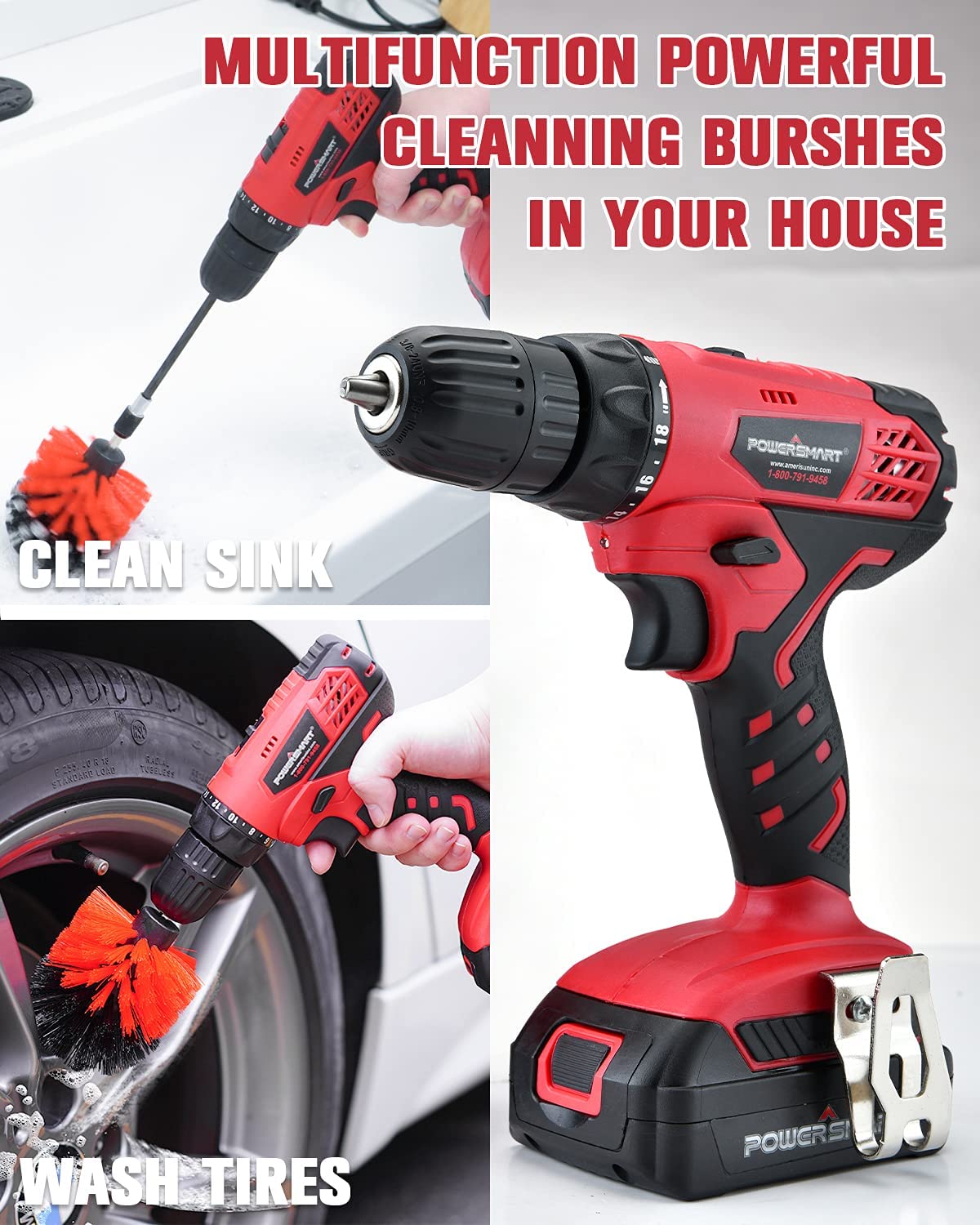20V Cordless Drill Driver Set with Battery and Charger J998228