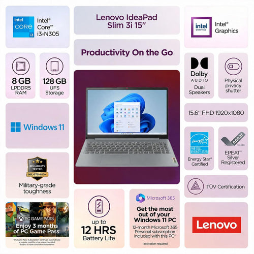 15.6" FHD Touchscreen Laptop K856608