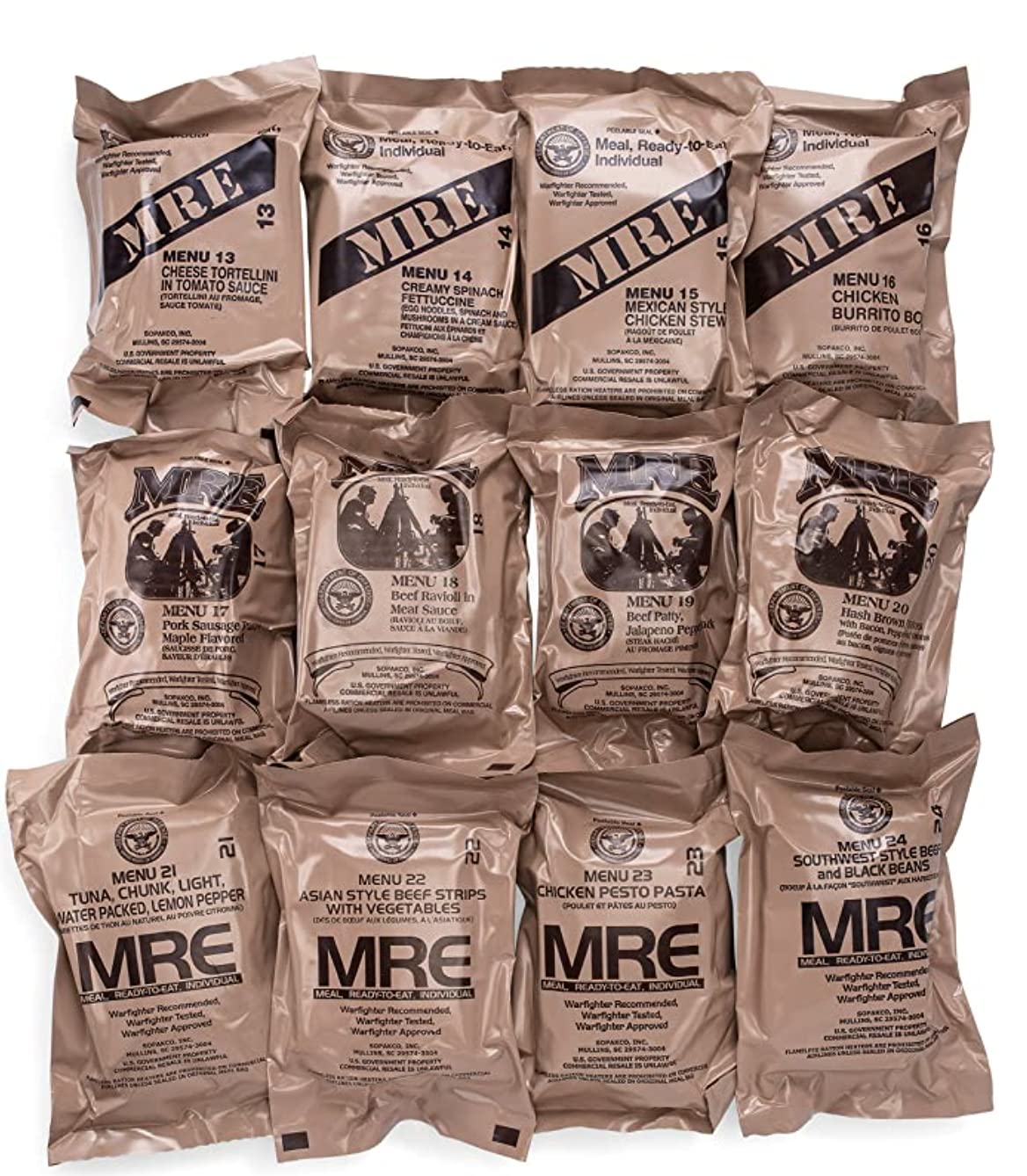 24ct MRE Meals Ready to Eat L295