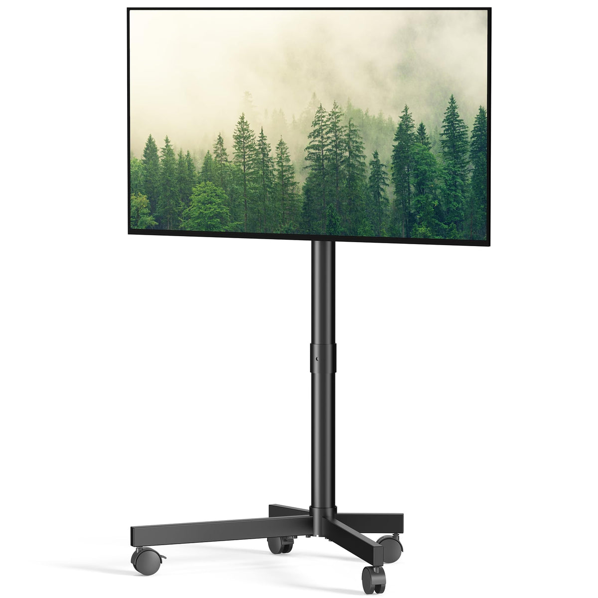 Rolling TV Stand with Locking Wheels, Black E773