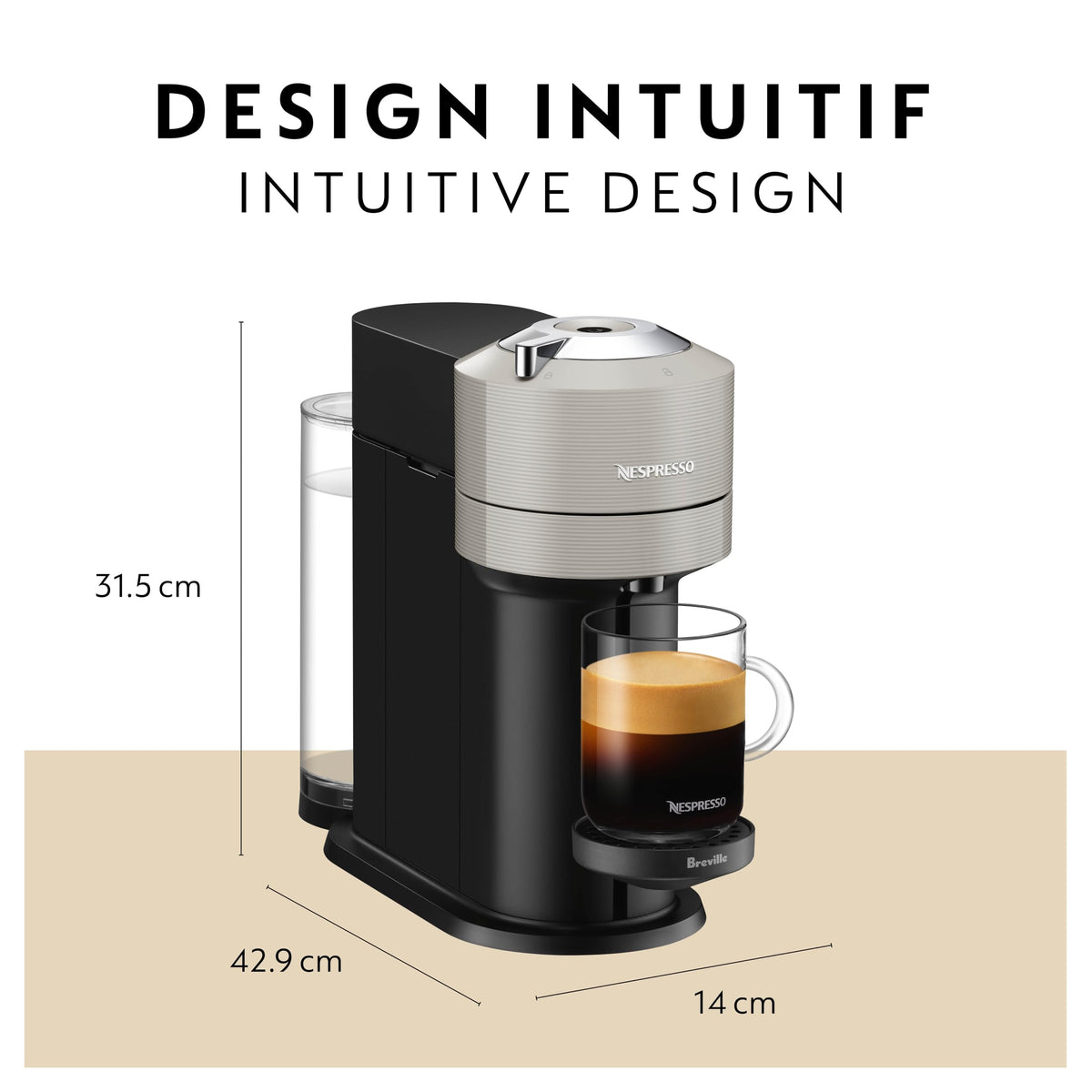 Light Grey Coffee & Espresso Maker Y80815
