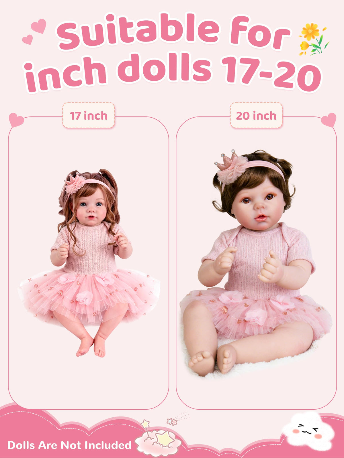 Pink Baby Doll Clothes 17-20 Inches V57297