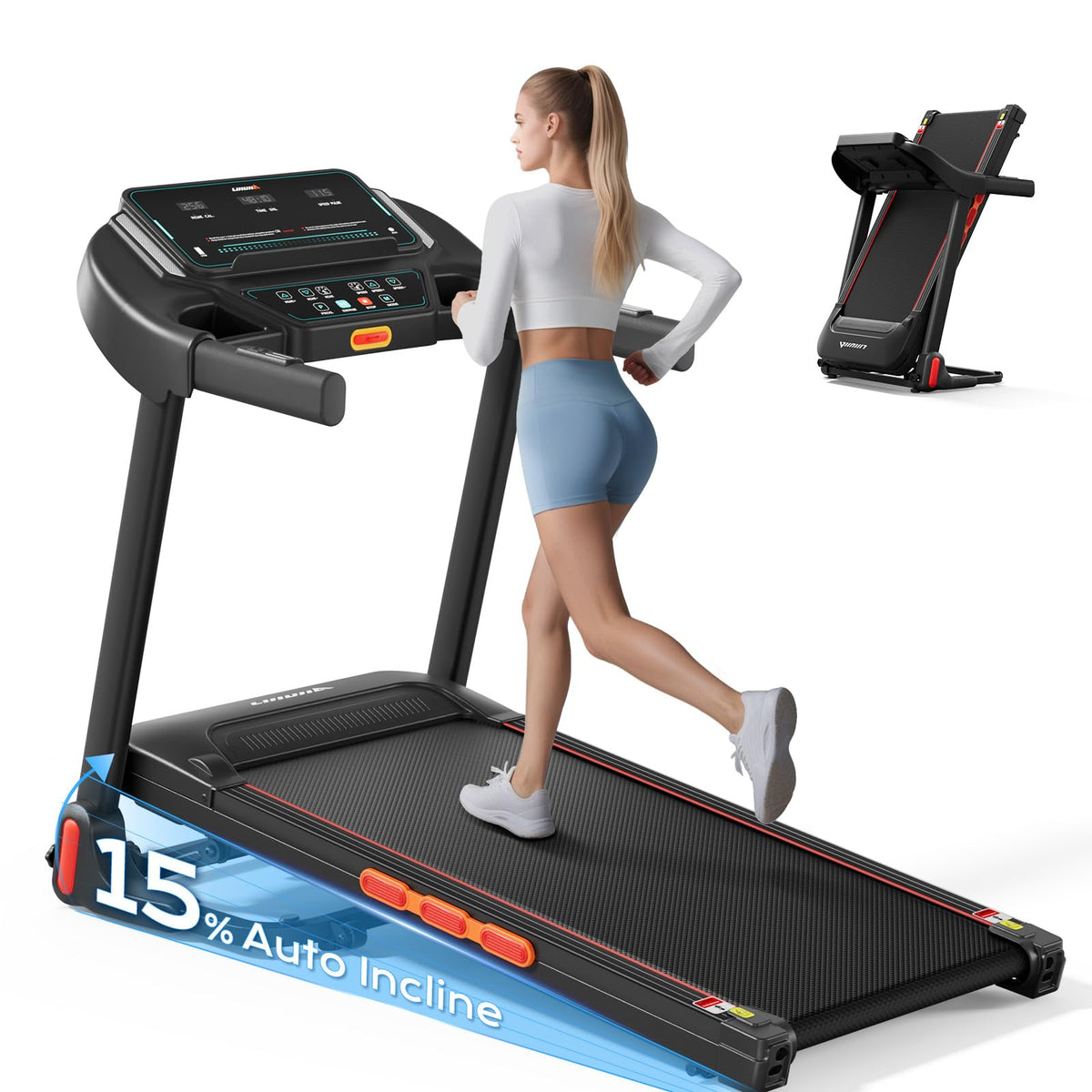 Treadmill with 15% Auto Incline O9603