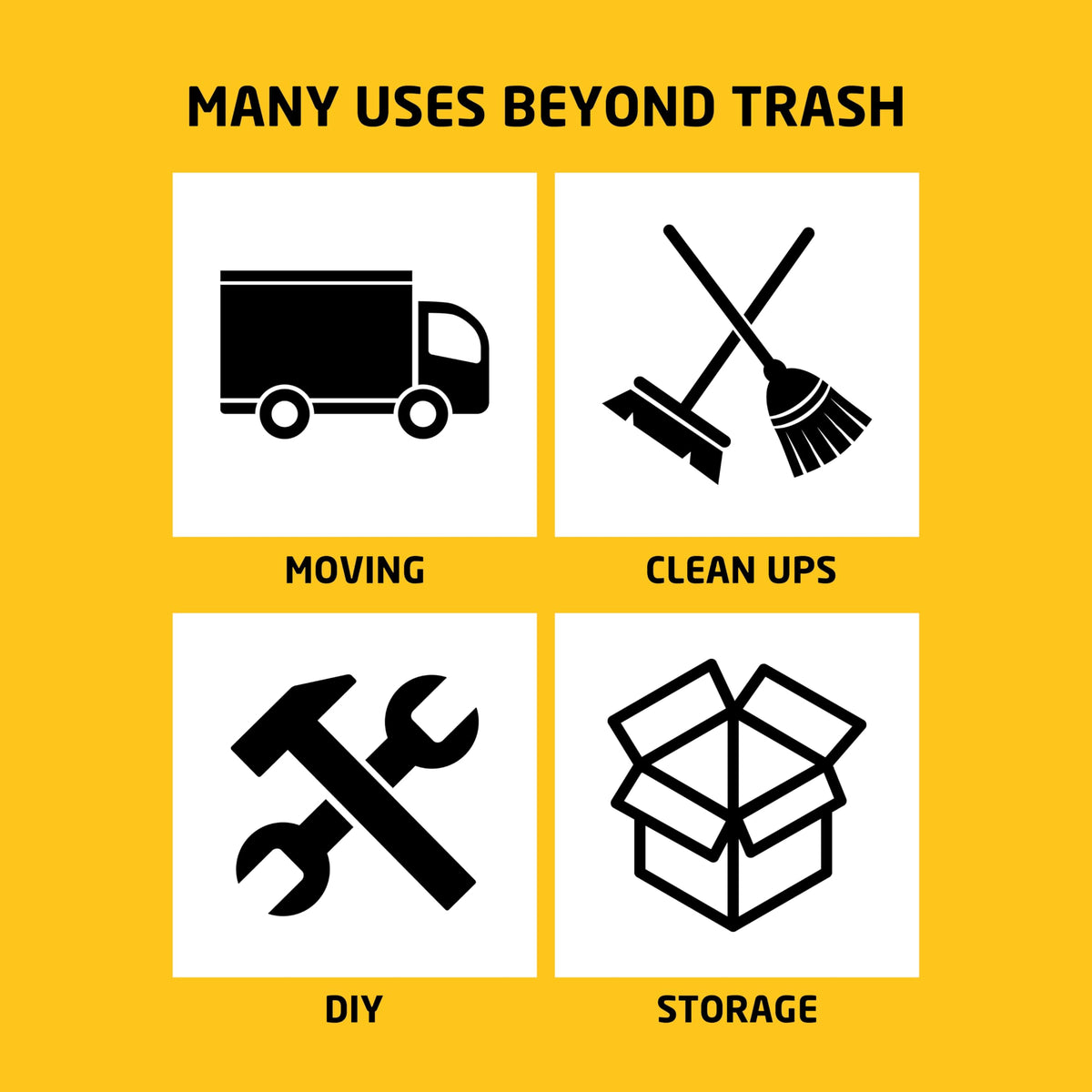 Heavy Duty 42 Gallons 2 Mil Trash Bag Q357
