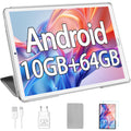 10.1 inch Android Tablet with Octa-Core Processor, 10GB RAM, 64GB ROM, Silver R446