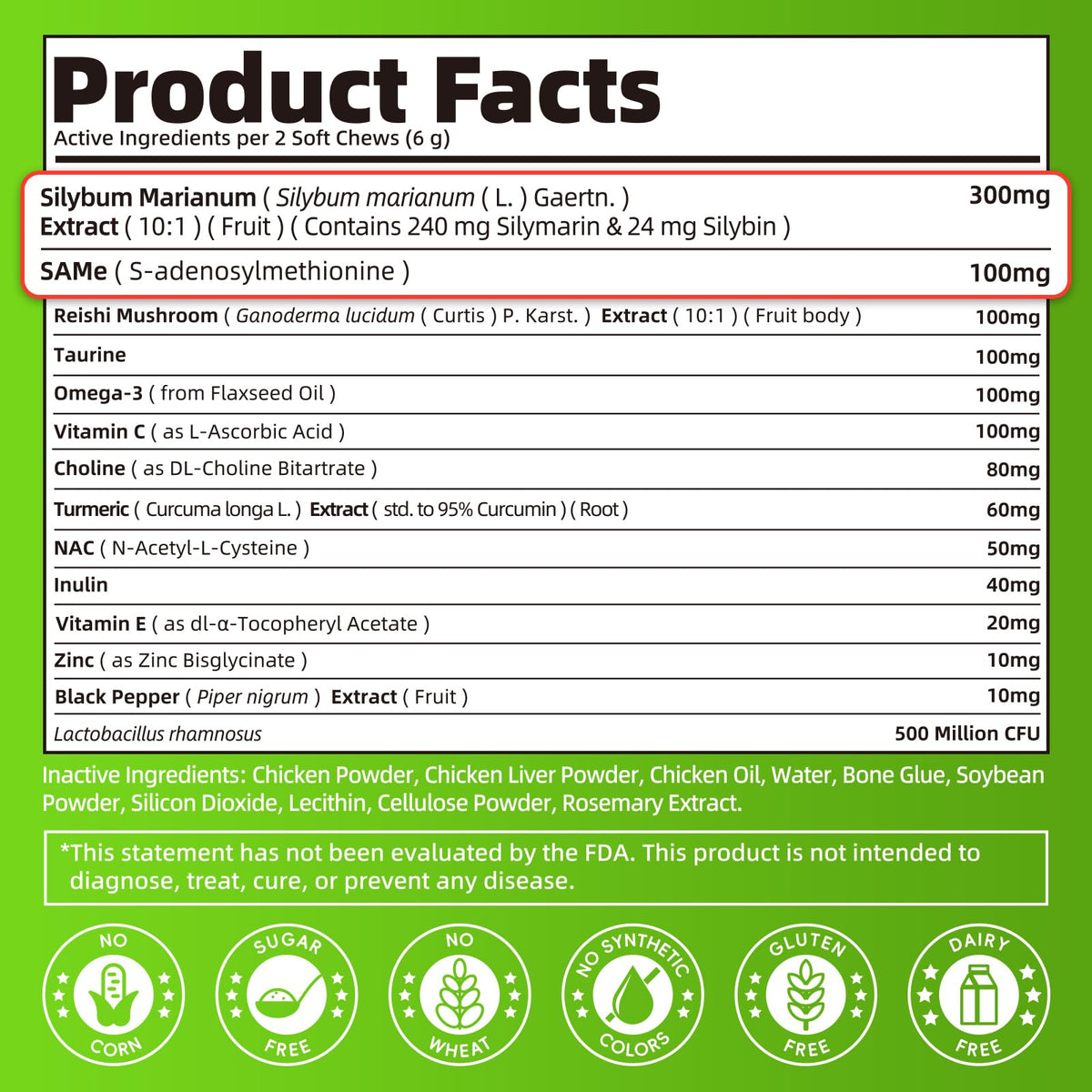 Dog Liver Support Chews with Milk Thistle F659371
