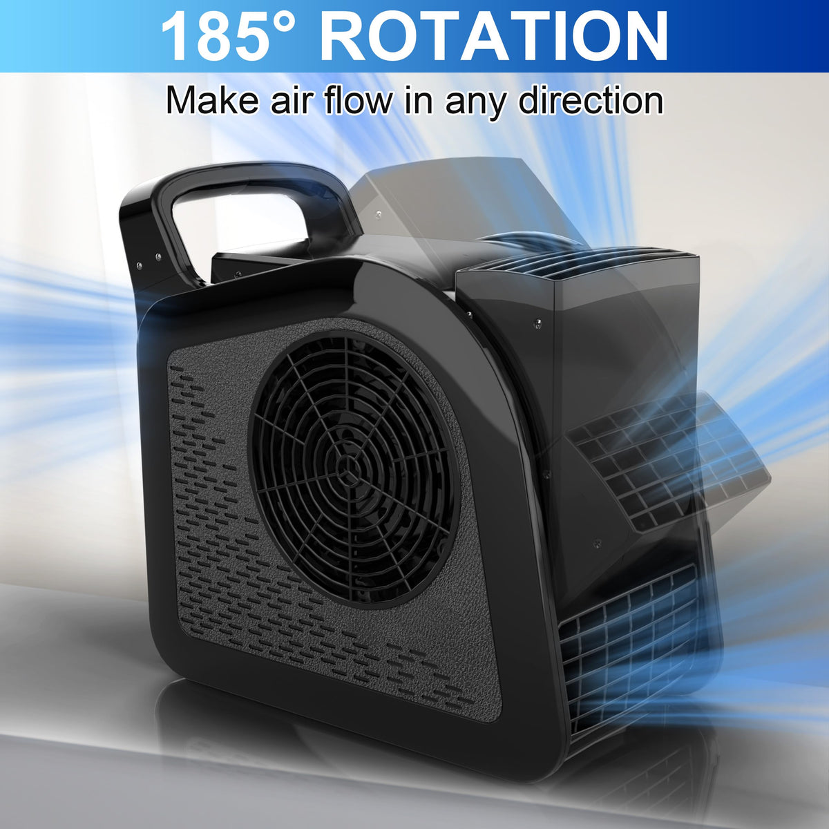 Portable High Velocity Floor Fan with 3 Speeds, Black G7813