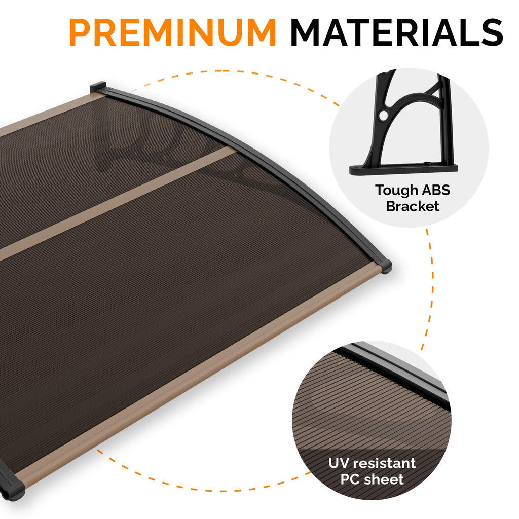 40" x 60" Polycarbonate Door Awning O6149