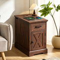 23.6'' Narrow End Table with Charging Station B47584
