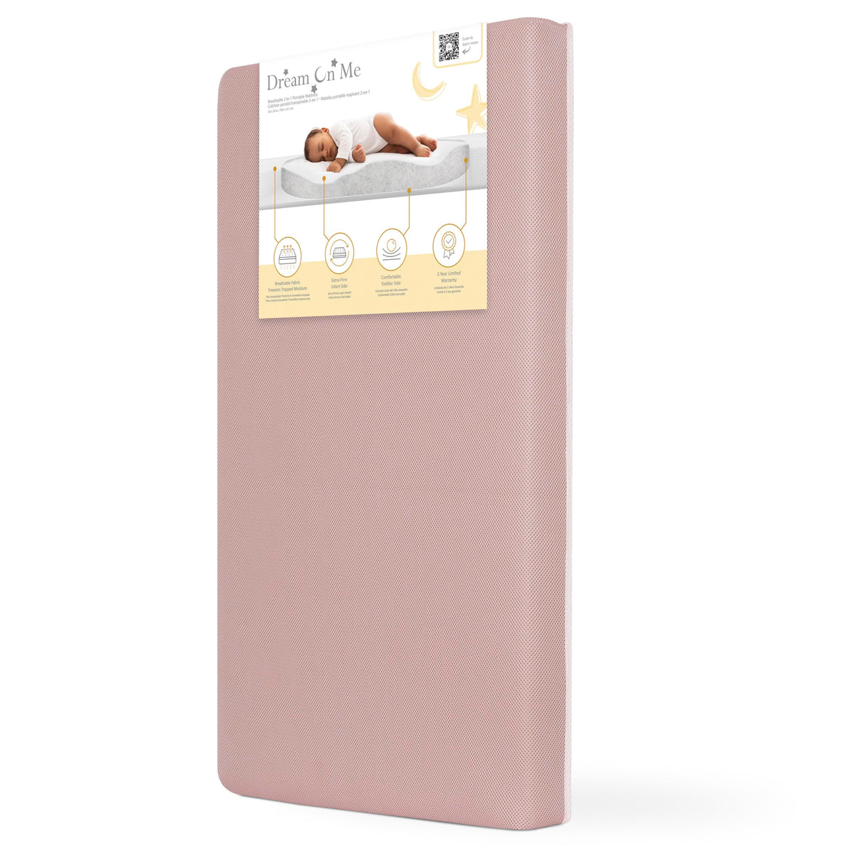 Extra Firm Dual-Sided Baby Crib Mattress with Breathable Fabric R725