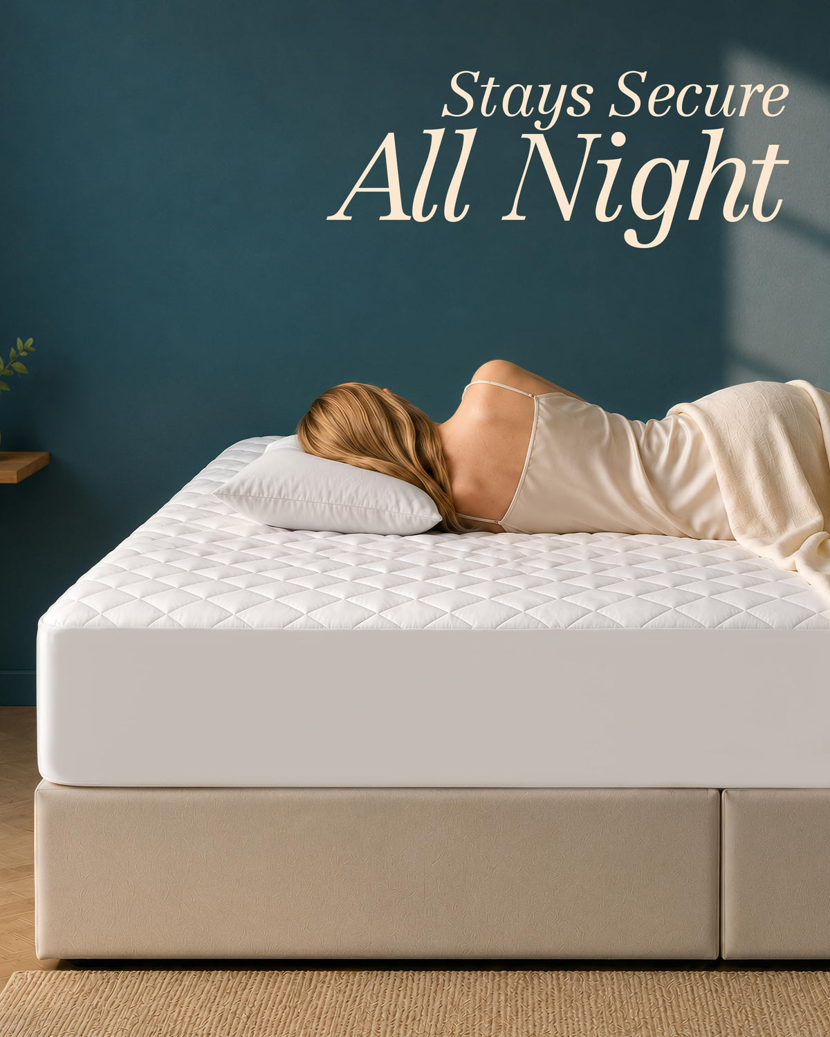 Quilted Mattress Pad with 16" Deep Pocket A457344