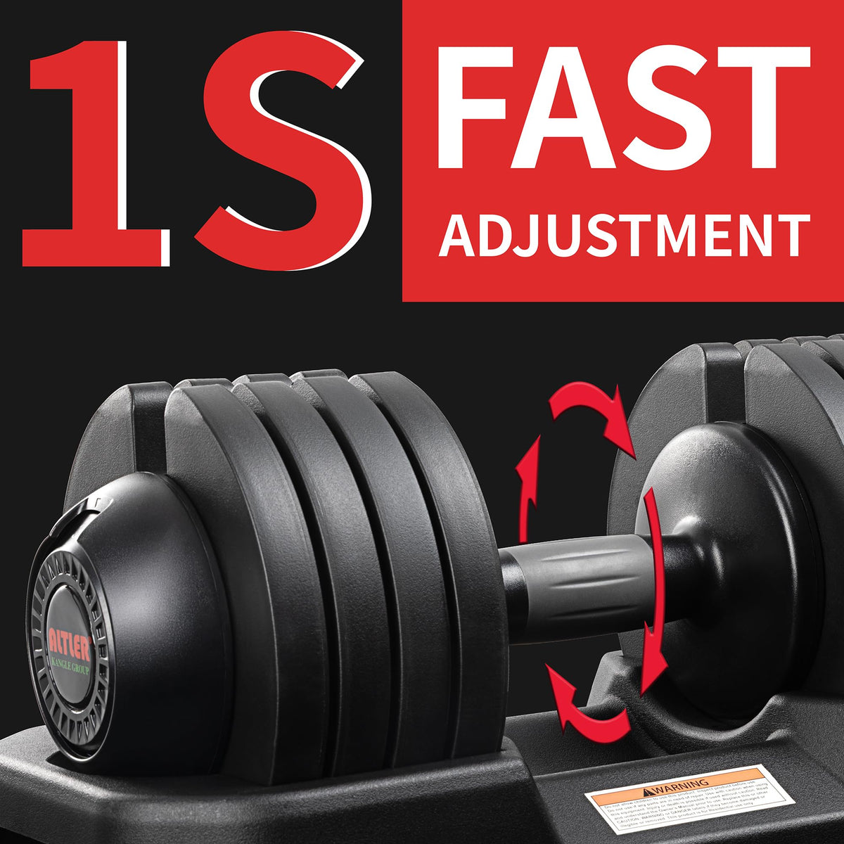 Adjustable Dumbbell Set with Tray U825