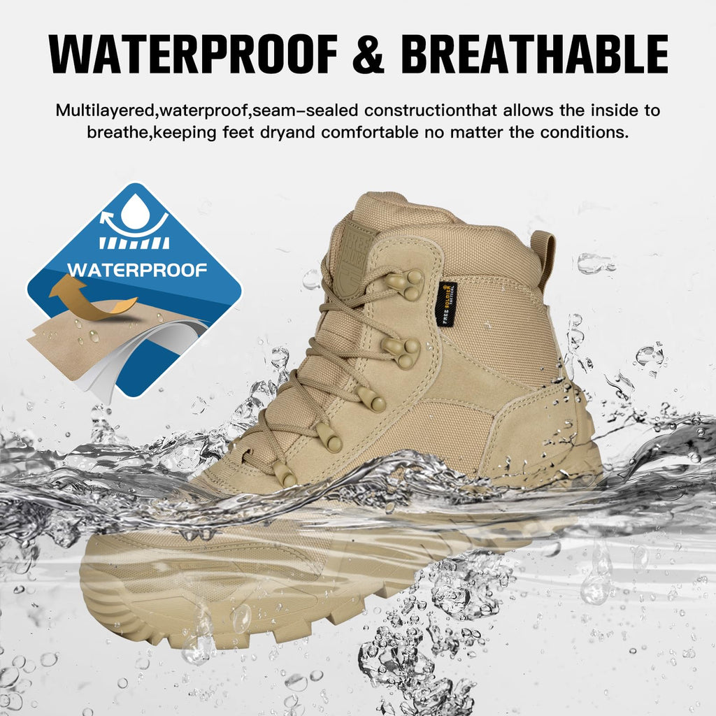 Waterproof Lightweight Tactical Work Boots C3431
