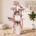 70 Inch Tall Multi-Level Cat Tree Tower with Scratching Posts, Hammock & Perches A259