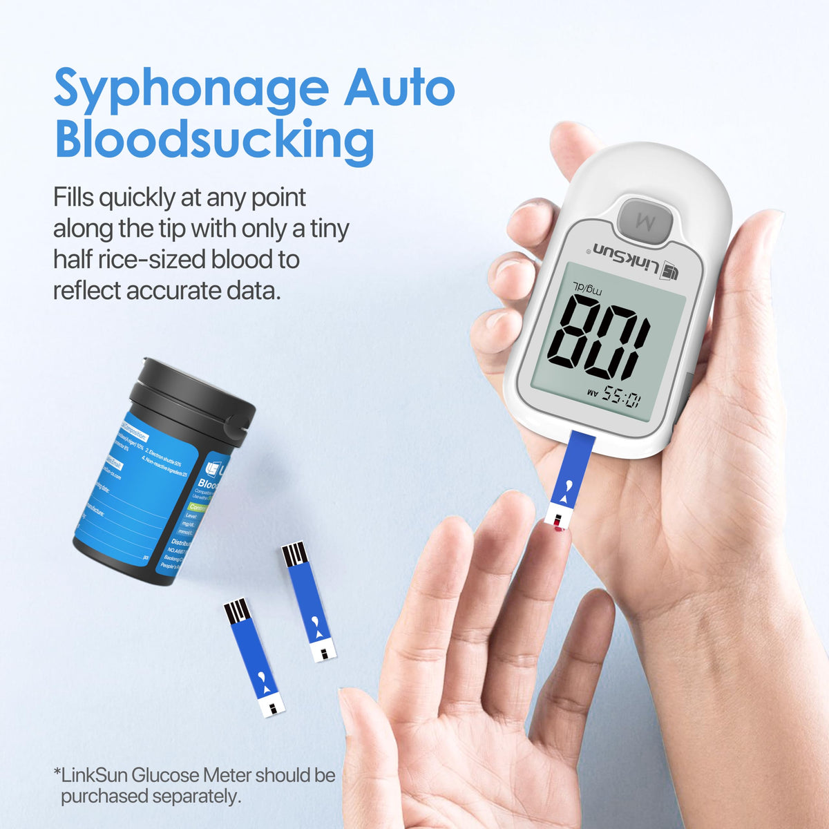Blood Glucose Test Strips 100 A1986