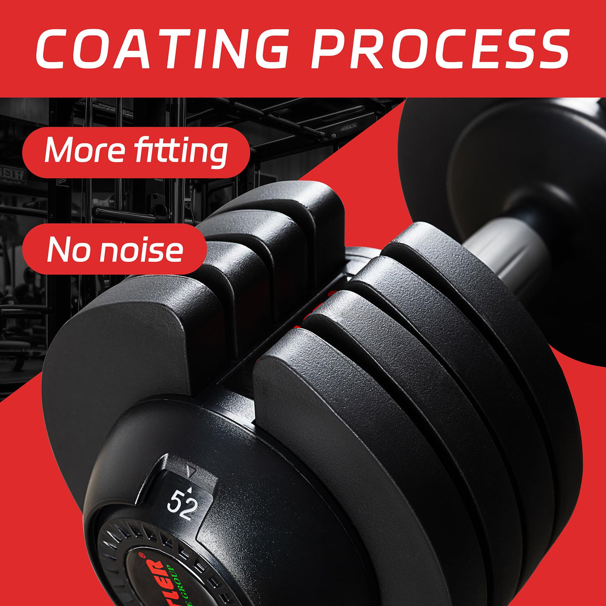 Adjustable Dumbbell Set with Tray U825