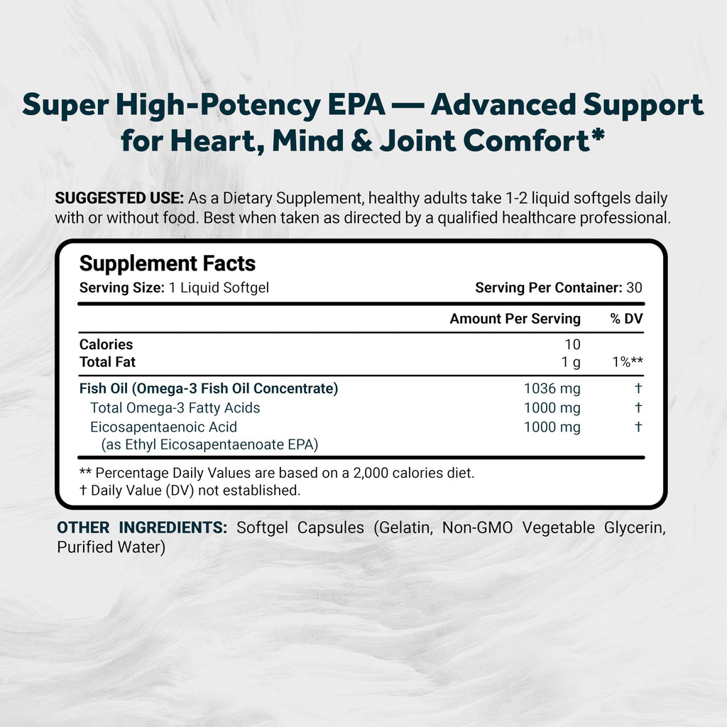 Fish Oil 1000mg 30 Softgels T897