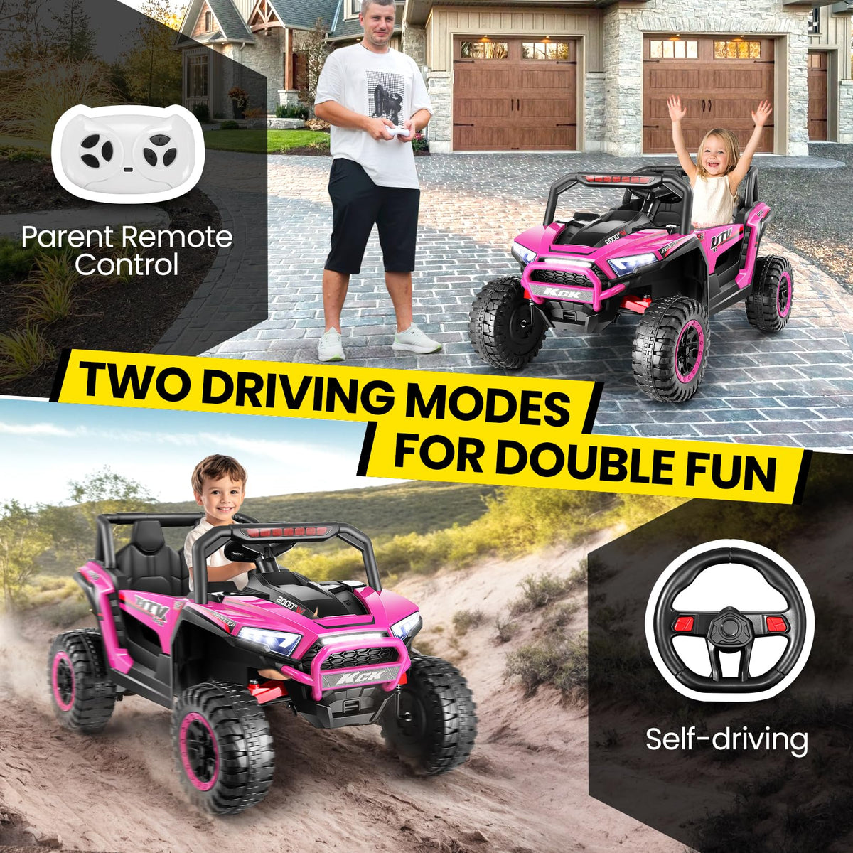 24V Pink Ride on Toy S86597