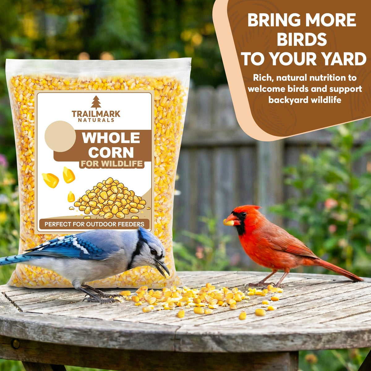 Whole Corn 20 LB Bird Seed & Wildlife Feed T47849