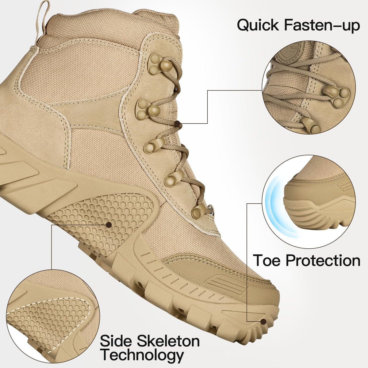 Waterproof Lightweight Tactical Work Boots C3431