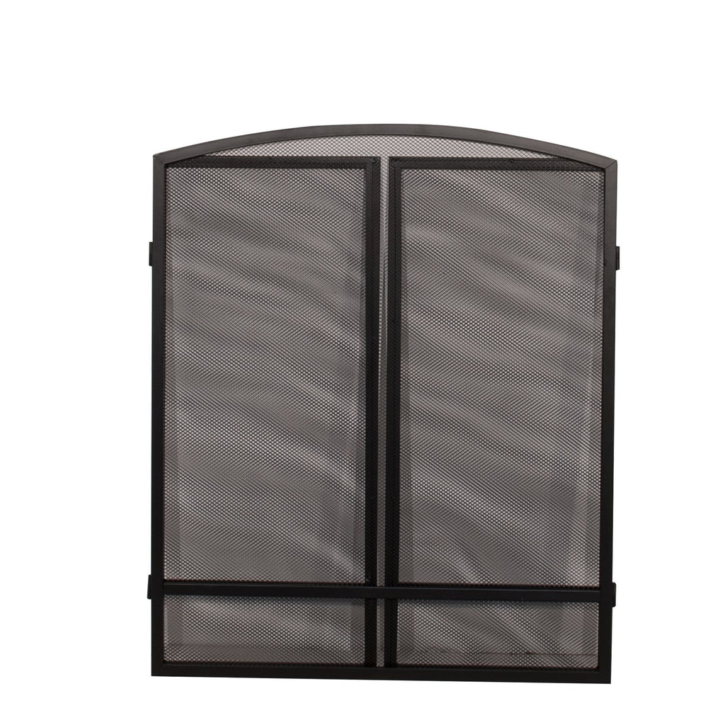 3-Panel Arch Screen with Double Bar D897692